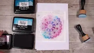 Basic Card Making for Beginners - One Layer Cards - Ink Blending with Simon Hurley Creates