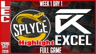 SPY vs XL Highlights - LEC Spring 2019 | Week 1 Day 1