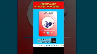 Music Player With Html Css And JavaScript_ || Part 1 