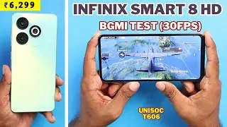 Infinix Smart 8 HD BGMI Test with 30 fps || Infinix Smart 8 HD BGMI Review