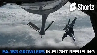EA-18G Growlers In-Flight Refueling #Shorts
