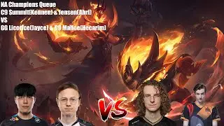 NA Champions Queue - C9 Summit(Kennen) & Jensen(Ahri)VS GG Licorice(Jayce) & C9 Malice(Hecarim)