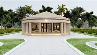 Modern Roundavel House with Thatched Roof | Tranquil Rural Living | 2-Bedroom Design