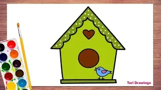 Bird House Drawing | How to Draw Bird House | Tori Drawings