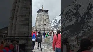 kedarnath snowfall video 2023 #youtube #shorts #kedarnath #uttarakhand
