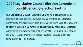 2022 Legislative Council Election Committee constituency by-election&nbsp;(voting)