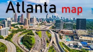 Understand map of Atlanta: Roads, Hotels, Marta, Attractions