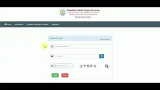 CRSU Online Exam Portal Opened for all Courses || Link for CRSU Online Exams || Apply Now ||