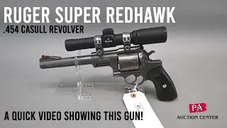 81 Ruger Super Redhawk .454 Casull Revolver - A Quick Video in our Photo Booth
