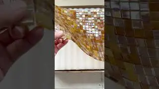 Brown Water Glass Mosaic Tiles | Warm & Elegant Interior Wall Design