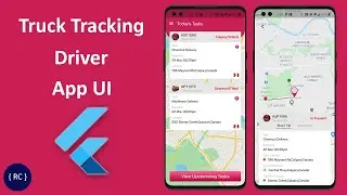 Truck Tracking Driver App UI in Flutter