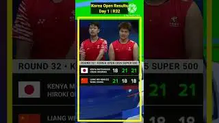 Korea Open Badminton Results updated today #badminton #bwfworldtour #koreaopen