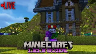 🔴Decorating A Rustic House in Minecraft 1.21.8 Survival Livestream!
