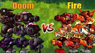 PVZ Fusion 2.8.2 Challenge!! Team Doom VS Team Fire VS 300 Zombie Random - Who Will Win?