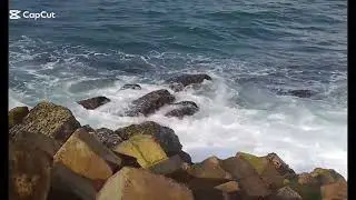 Lagos Peaceful Beach on Rocks | Nature Sounds #beach #nature 