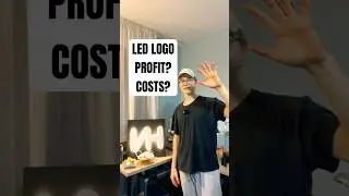 Прибыль от 3D-печати светодиодного логотипа? #3dprinting #3dprinted #ledlights #3dprintingbusiness