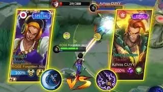 BRUNO VS CLAUDE | PAKAI BUILD META PHILIPPINES - BRUNO BEST BUILD 2022 - BRUNO MOBILE LEGENDS