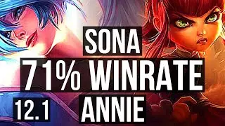 SONA & Yasuo vs ANNIE & Ez (SUP) | Rank 4 Sona, 71% winrate, 4/2/22 | BR Grandmaster | 12.1