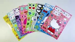 [ASMR]Super cute Sanrio face stickers!