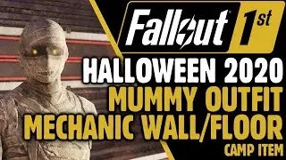 Fallout 76 Halloween 2020 - Mummy Outfit & Mechanic CAMP Items - Fallout 1st October 2020