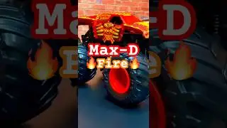 Max-D FIRE Ignites the Spin Lab! | Monster Jam Diecast Short