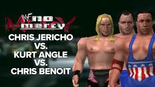 WWF No Mercy N64 - Jericho vs. Angle vs. Benoit | Exhibition