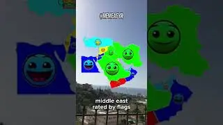 Middle East Rated By Flags