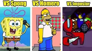 FRIDAY NIGHT FUNKIN' FR | LES PIRES MODS FNF !!! (VS SPONG) (VS HOMERO) (VS IMPOSTOR)