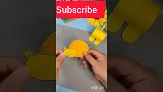 paper craft idea/ color paper lion craft work / DIY paper craft
