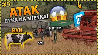 ✅BRACIA NA POLSKIEJ FARMIE #9 SEZON 5 FS22😲MIETKA ZAATAKOWAŁ WŚCIEKŁY BYK!😱TRAFIŁ DO SZPITALA?!🙄SZOK