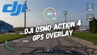 DJI Osmo Action 4 GPS Overlay | GPS Bracelet (first use)