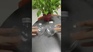 Unique Heart Shape Clear Empty Beverages Drinking Juice Coffee Plastic Bottles