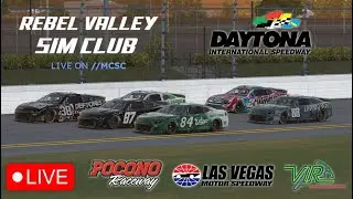 FULL NIGHT OF RACING! DAYTONA AND MORE! - Rebel Valley Sim Club iRacing on MCSC
