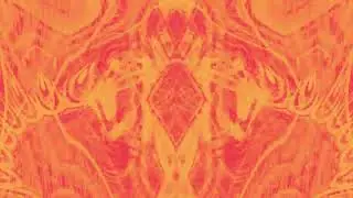 Red Gold Color Gradient Spiral Waves Screensaver