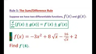 Sum/Difference Rules of Derivatives