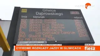 Flesz Gliwice / Cyfrowe rozkłady jazdy w Gliwicach