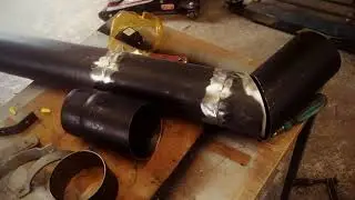 kiukaan putken teko.making the heater`s pipe