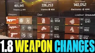 THE DIVISION - ALL NEW WEAPON CHANGES IN PATCH 1.8! (M4/LVOA-C NERF, MP5 & MP7 NERF)