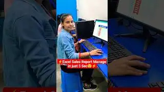 Excel Sales Report Manage in just 5 sec🔥😲 #viral #excel #exceltips #computer