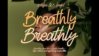 Breathly Font Duo: A Harmonious Blend of Handwritten Elegance