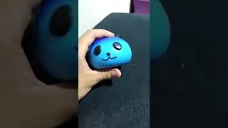 GearBest Jumbo Squishy Galaxy Panda Head PU Slow Rising Toy - CRYSTAL BLUE