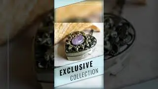 Amethyst Heart Shaped Music Box Locket