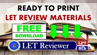 DOWNLOAD FREE LET REVIEW MATERIALS - LPT ft. RCh