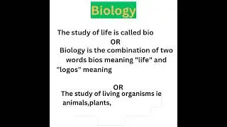 What is biology? definition.#biology #shortsfeed #viral #shorts #trending #trendingshorts
