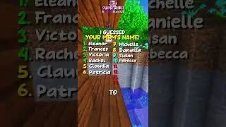 I guessed your mom's name in this video! 🤯❌ #shorts #minecraft
