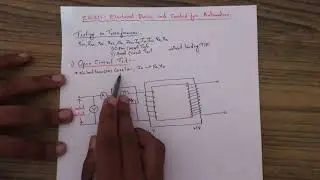 Open Circuit test in Transformers.