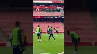 Viktor Gy&ouml;keres with a brilliant goal in today&rsquo;s training! 🔥