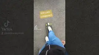 &pound;30 Lidl's longboard vs DIY cruiser - one push #longboard #lidl #skateboard #cruiser #yerdasellsavon