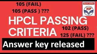 HPCL PASSING CRITERIA | Answer Key Released | HOW TO PASS HPCL| #hpcl | #hpcl2021 #HPCL2021