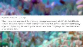 When you knew it was time to leave retail pharmacy. Reddit Pharmacy Stories